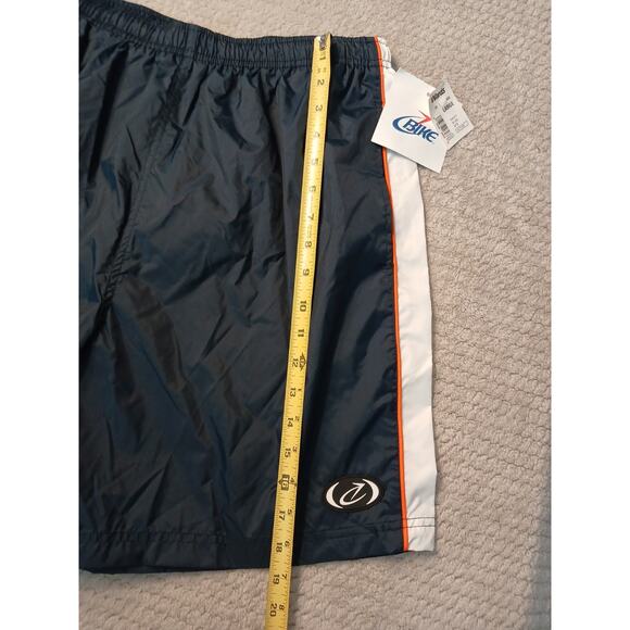 80s BIKE Coach Shorts Sz L Navy Blue New Old Stock Montgomery Wards Vntg Nylon - Picture 10 of 16